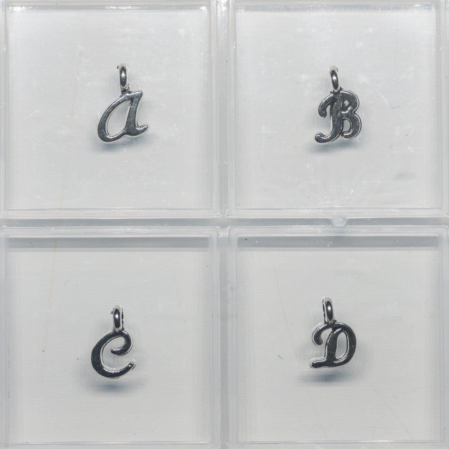 Pendentifs Lettres - Argenté