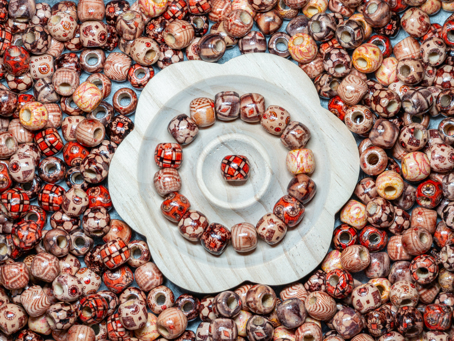 Mix perles en bois