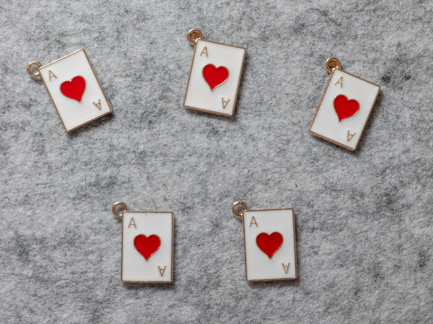 Pendentifs Carte As de Coeur
