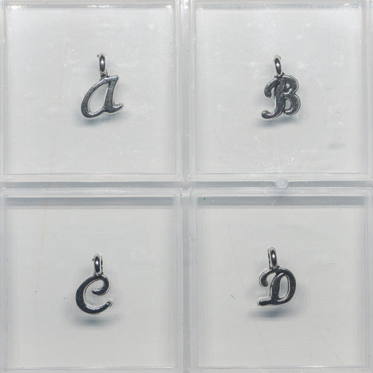 Pendentifs Lettres - Argenté