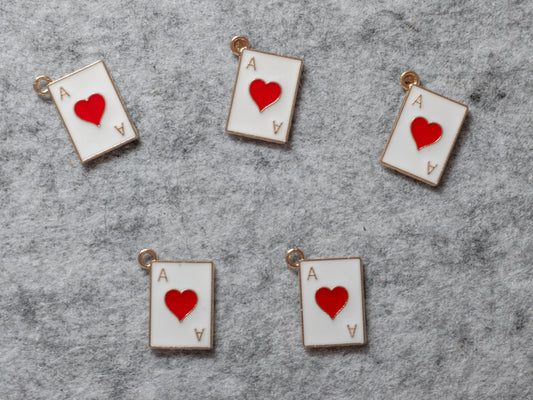 Pendentifs Carte As de Coeur